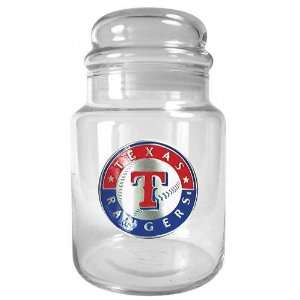  Texas Rangers Primary Logo 31 oz. Glass Candy Jar: Sports 