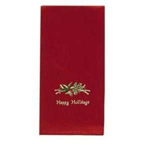  Happy Holidays Embroidered Dish Towel