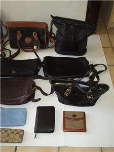 HUGE LOT 15 Coach & Dooney & Bourke Handbags & Accessories Vintage 