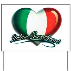  Yard Sign Italian Sweetheart Italy Flag: Everything Else
