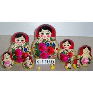   10 pc Nesting doll 5.5 in tall (baby doll ¼ in) #s 110.6 Everything