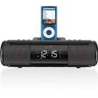 iLive ISP209B Portable Speaker System with Alarm Clock and Dock for 