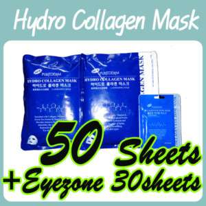 PUREDERM Hydro Collagen facial Mask 50 +eye zone 30  
