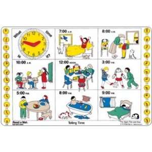  Telling Time Read a Mat Toys & Games