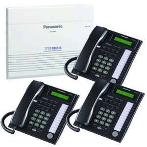  Panasonic KX TA824 System + (3) KX T7731 Black 