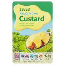 Tesco Ready To Serve Custard 425G Carton   Groceries   Tesco Groceries