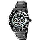 Invicta Mens Black Ion Plated Stainless Steel Black Dial Multi 