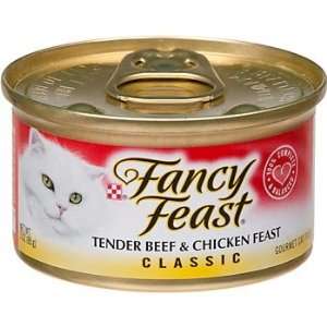  Fancy Feast Beef and Chicken Feast Gourmet Cat Food Pet 