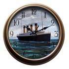 New Haven Titanics Last Day Wall Clock in Distressed Antique Bronze