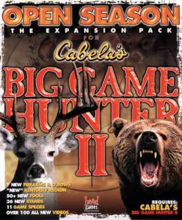 Cabelas Big Game Hunter II 2 w/ Expansion PC CD game  