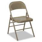   All Steel Folding Chairs, Taupe, 4/carton (includes 4 Folding Chairs