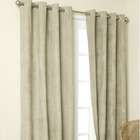   Color Grommet Top Curtain Panel in Mushroom   Size 84 H x 50 W