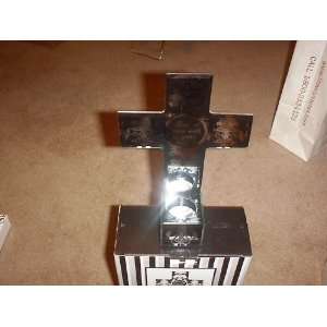  TABLE CROSS TEALIGHT CANDLE HOLDER,NEW IN BOX