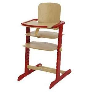    Geuther Family High Chair   Natural/Red