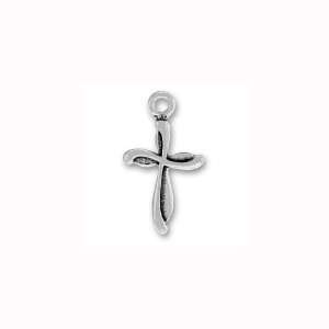  Charm Factory Pewter Cross Charm: Arts, Crafts & Sewing