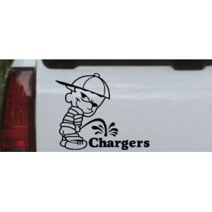   Chargers Car Window Wall Laptop Decal Sticker    Black 16in X 13.2in