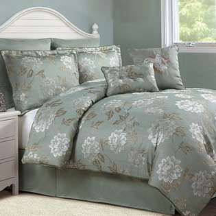   Scarlet 8 Piece Comforter Set in Green   Size: King at 