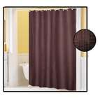   Home Fashions Waffle Weave Fabric Shower Curtain   Color Brown