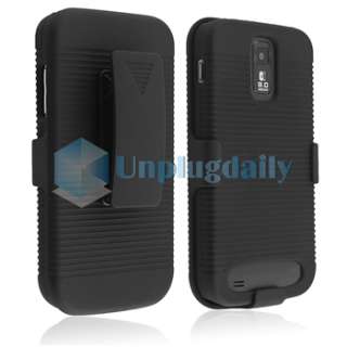   Galaxy S2 T Mobile T989 Hard Case+Holster w/ Stand Black  