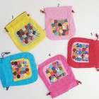 CET Domain SZ13 91 HOT PINK Handmade Flower Fabric Satchel Bag Color 
