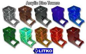 Dice Towers Plain Translucent Red Dice Tower (1) NEW  