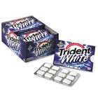 CADBURY ADAMS Sugarless White Gum, Cool Rush Flavor, 12 Pieces/pack 