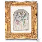 EE Gold Plated Holy Family Catholic Decor Wall Plaque
