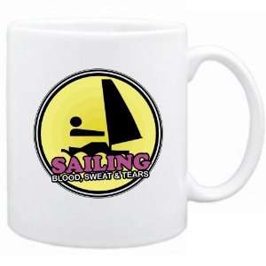 New  Sailing  Blood , Sweat & Tears Retro  Mug Sports  