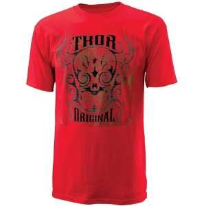  Thor Motocross Mescal T Shirt   2X Large/Red: Automotive