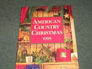 NEW hc American Country Christmas 1995 cook crafts sew  