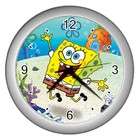 Carsons Collectibles Silver Wall Clock of Spongebob Squarepants 