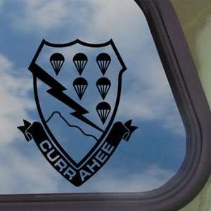 506 PIR 101 Airborne CURRAHEE Black Decal Window Sticker:  