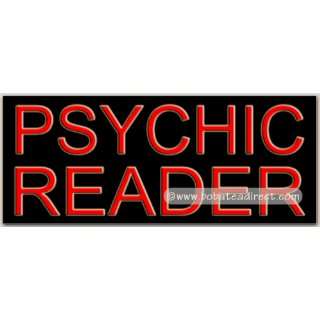 Psychic Reader Neon Sign (13H x 32L x Grocery & Gourmet Food