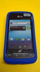  NET10 LG Optimus Net ANDROID HIGH QUALITY BLUE SILICONE CASE 