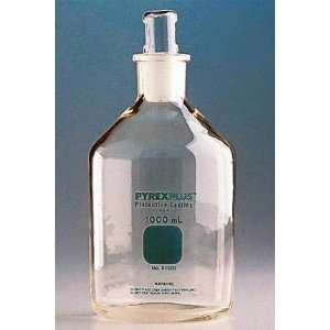 PyrexPlus Reagent Bottles with Pyrex Hollow Stoppers   1/2 Gal 