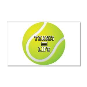  38.5 x24.5 Wall Vinyl Sticker Tennis Equals Life 