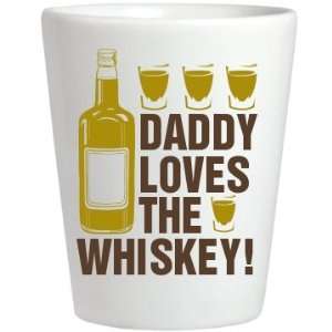  Daddy Loves Whiskey Custom Ceramic Shotglass Kitchen 