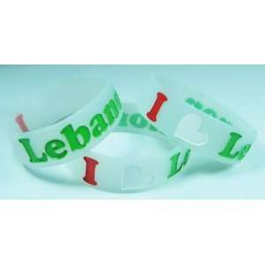   Lebanon   Silicone Wristband / Bracelet   Lebanese Flag: Everything