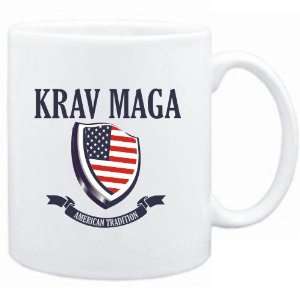  Mug White  Krav Maga   American Tradition  Sports 
