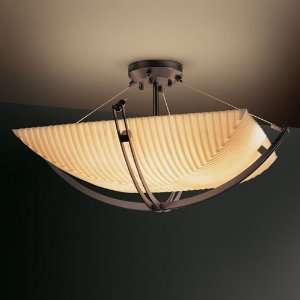  Justice Design Group PNA 9717 48 Semi Flush Bowl W 