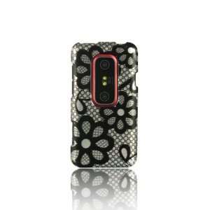  HTC EVO 3D Graphic Case   Black Lace Cell Phones 