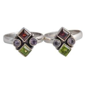   Multi Gemstone Toe Ring India Jewelry Jewelry: ShalinCraft: Jewelry