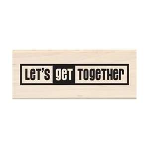   Wood Mounted Rubber Stamp   Lets Get Together Arts, Crafts & Sewing