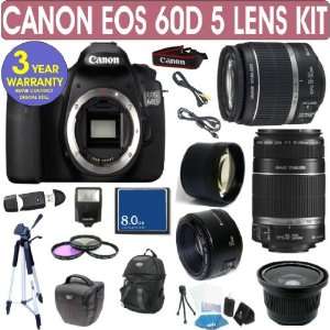  Canon EOS 60D + Canon 18 55mm Lens + Canon 55 250mm Lens 