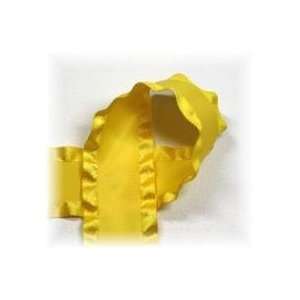  Double Ruffle Ribbon 7/8 X 5 Yds  Yellow 