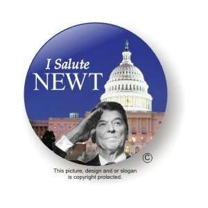 Newt Gingrich Republican Tea Party President 2012 3 Political Button 