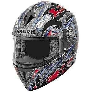  Shark RSI Alien Multi Helmet   Medium/Black/Red/Silver 