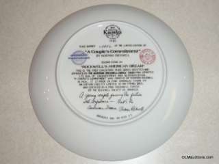 Norman Rockwell A Couples Commitment Knowles Plate  