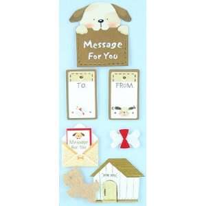  Cute Japanese Puppy Stickers (Paper) Toys & Games