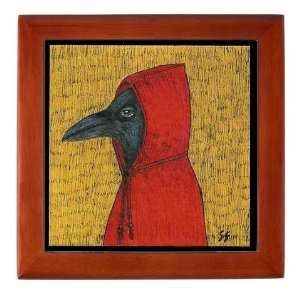Hooded Crow Red Keepsake Box by 